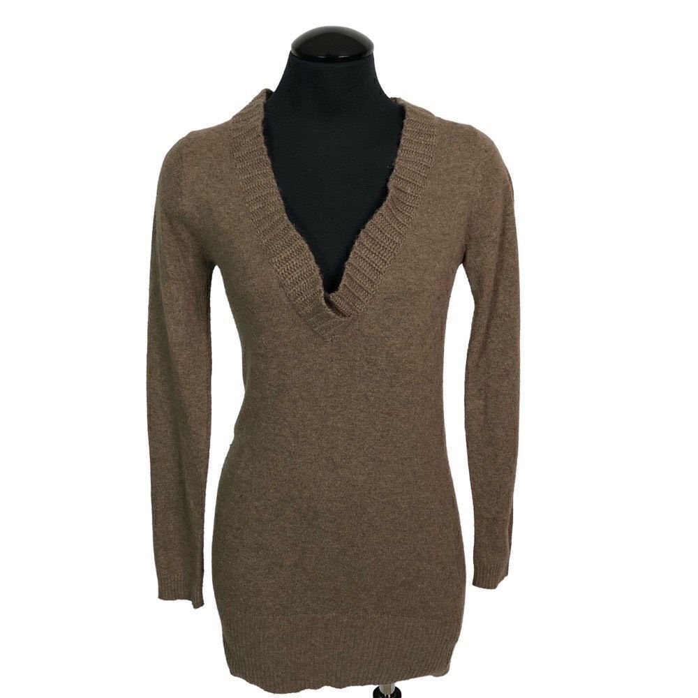 Love‎ Stitch Knit Wool Angora V-Neck Sweater - Women’s S